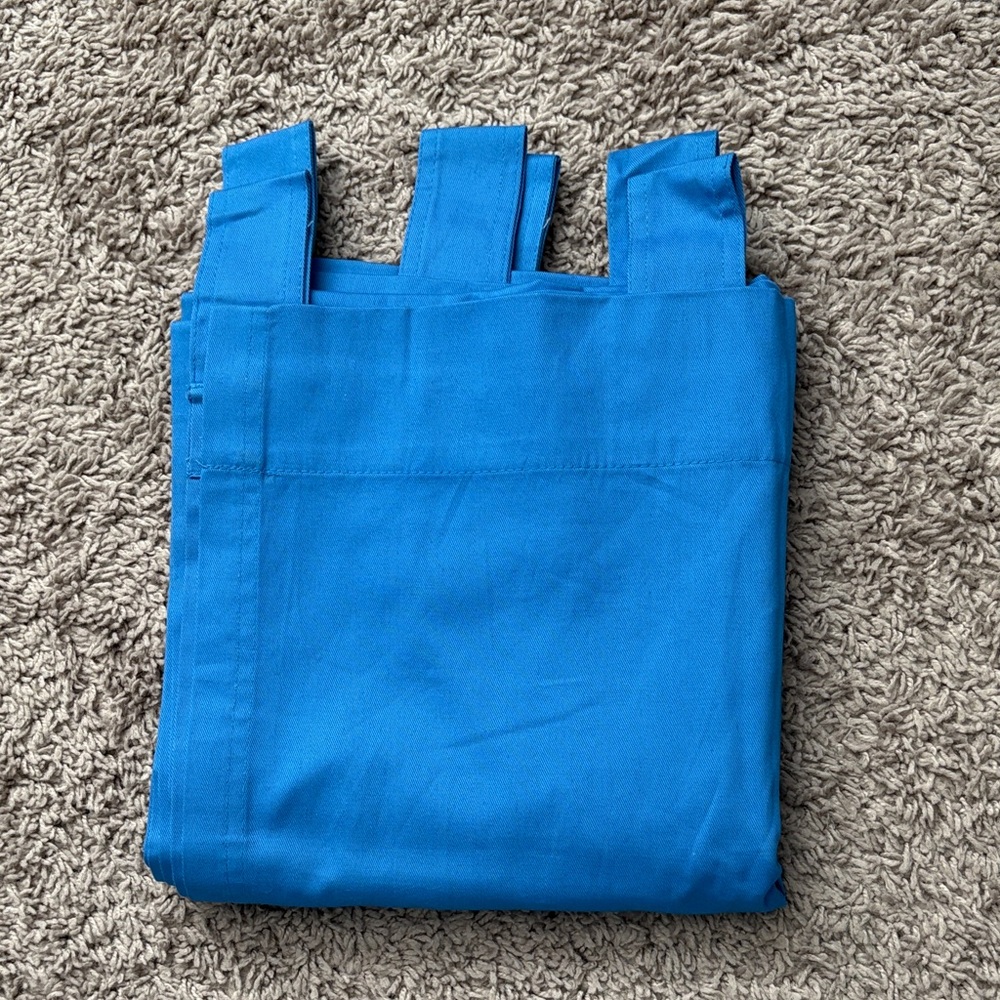 Blue Cotton Drapes